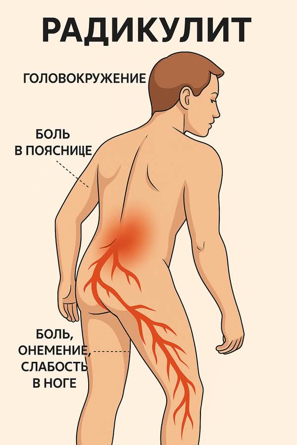Радикулит отдающий в ногу